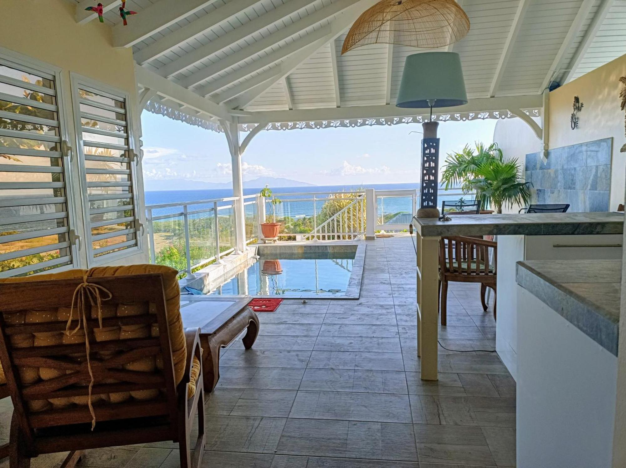 Aux Colibris Amoureux : Loft De Standing Avec Vue Mer Grand-Bourg  Exterior photo